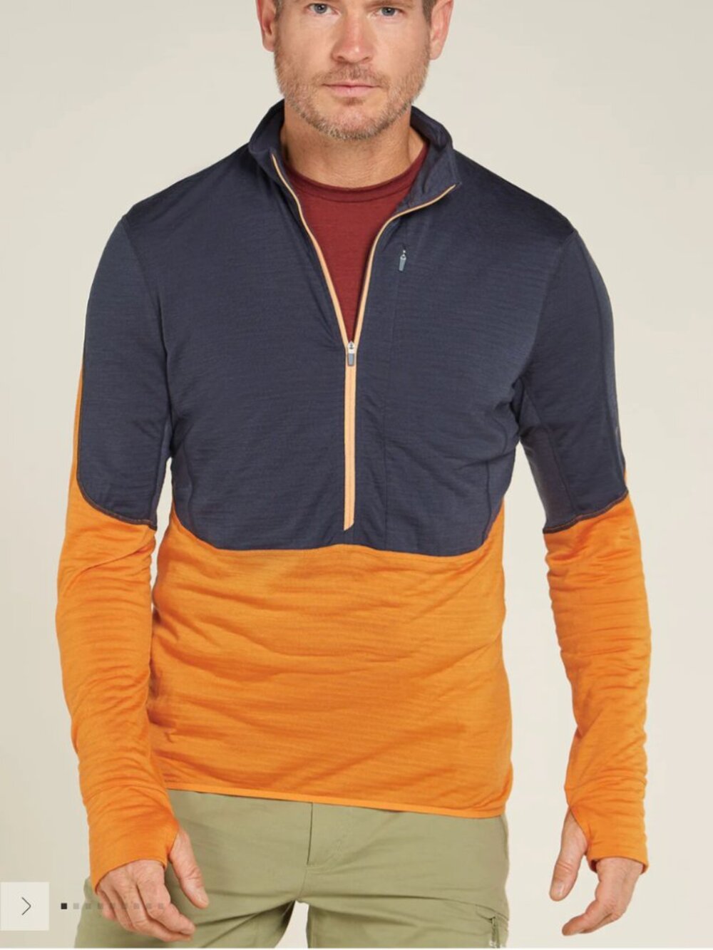 Icebreaker Merino Wool Blend Layer 200 Realfleece™ Descender Half Zip Pullover